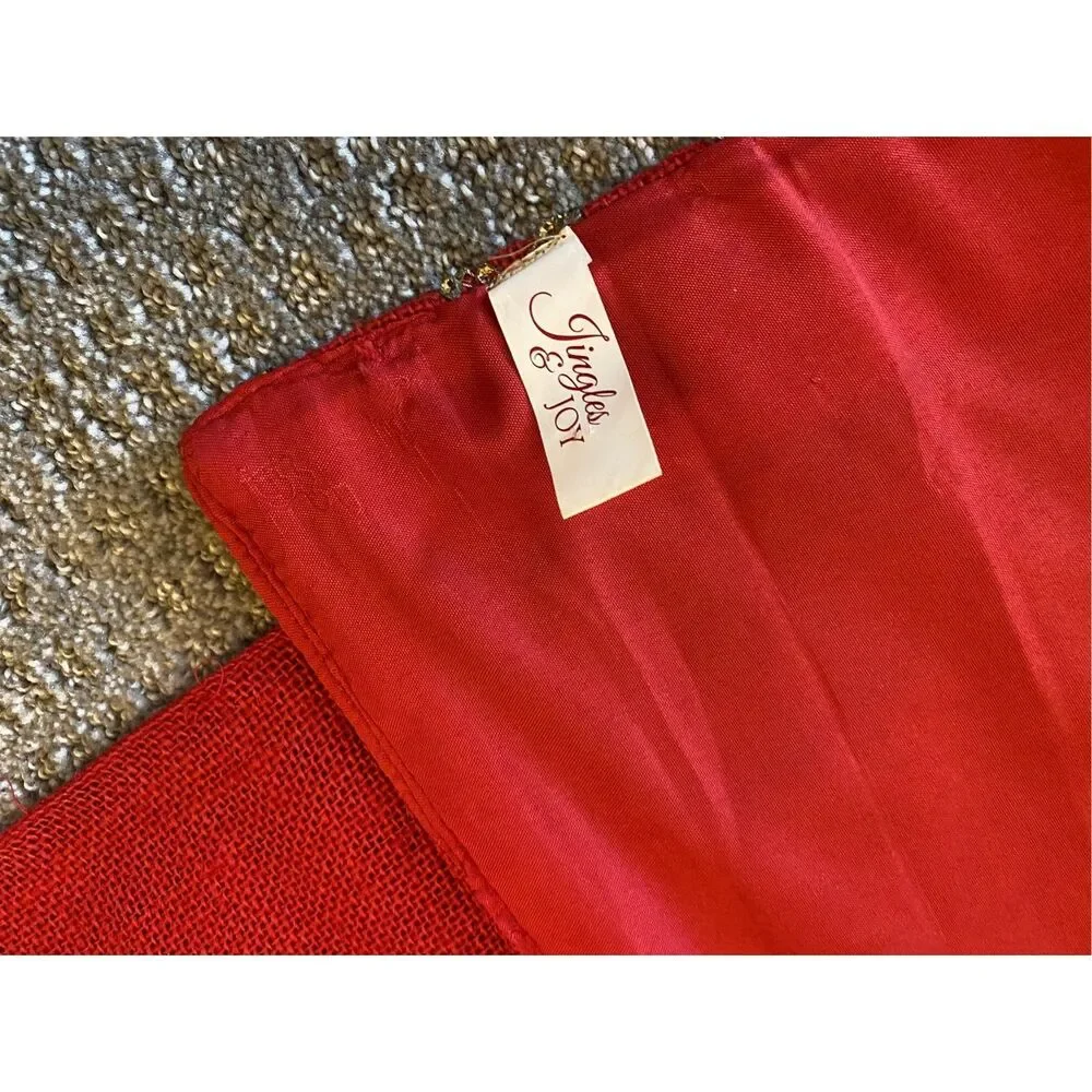 Jingles & Joy Red / Gold Runner Fully Lined
